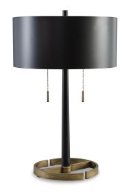 Ashley Amadell Black/Gold Finish Contemporary Table Lamp L208364