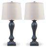 Ashley Samland Gray Blue Traditional Table Lamp (Set of 2) L208384