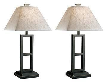 Ashley Deidra Black Contemporary Table Lamp (Set of 2) L318924