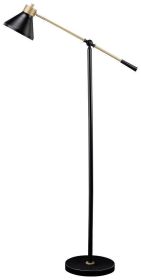 Ashley Garville Black+Gold Finish Contemporary Floor Lamp L734341