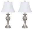 Ashley Rishona Brushed Silver Finish Casual Table Lamp (Set of 2) L204124