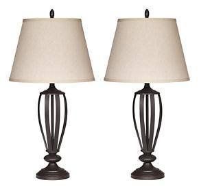 Ashley Mildred Bronze Finish Casual Table Lamp (Set of 2) L201944