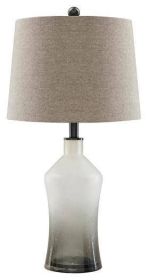 Ashley Nollie Gray Contemporary Table Lamp (Set of 2) L430534