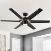 56 " Integrated LED Light Ceiling Fan with White ABS Blade