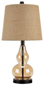 Ashley Makana Champagne+Black Casual Table Lamp L431524