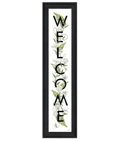 "Welcome Sign II" by House Fenway; Ready to Hang Framed Print; Black Frame - as Pic