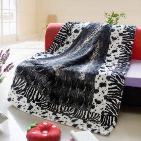 Onitiva - [Happy Dream] Patchwork Throw Blanket (86.6 by 63 inches) - onitiva-blk-005