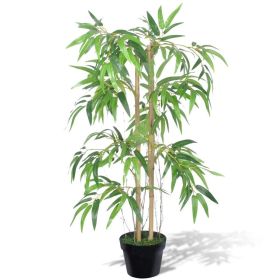 vidaXL Artificial Bamboo Plant Twiggy with Pot 35.4"