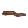 Madura Banana Leaf Trays - Set of 3; DunaWest
