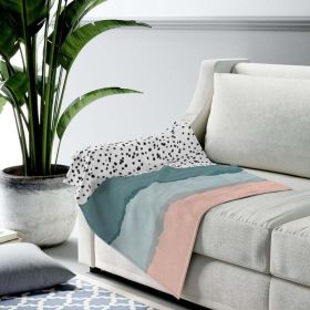 Abstract Lines Plush Throw Blanket - 3 sizes - 50" x 60"