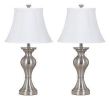 Ashley Rishona Brushed Silver Finish Casual Table Lamp (Set of 2) L204124