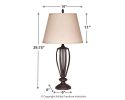 Ashley Mildred Bronze Finish Casual Table Lamp (Set of 2) L201944