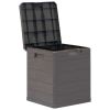 vidaXL Patio Storage Box 23.8 gal Brown - Brown