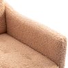 Accent Chair ,leisure single sofa with Rose Golden feet - Camel Teddy