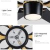 56 " Integrated LED Light Ceiling Fan with White ABS Blade