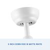 YUHAO 44 In Intergrated LED Ceiling Fan Lighting with White ABS Blade