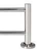 Stainless Steel Towel Rack 2 Tubes - Silver