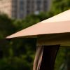 Gazebo Canopy Soft Top Outdoor Patio Gazebo Tent Garden Canopy for Your Yard;  Patio;  Garden;  Outdoor or Party - khaki