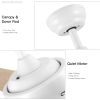 52 In. Integrated LED Light Ceiling Fan with White ABS Blade