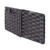 Melanie 3-Pc Foldable Woven Fiber Basket Set, Chocolate