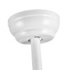 52 In Intergrated LED Ceiling Fan Lighting with White ABS Blade