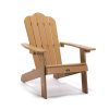 TALE Adirondack Chair Backyard Outdoor Furniture Painted Seating with Cup Holder Plastic Wood for Lawn Patio Deck Garden