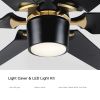56 " Integrated LED Light Ceiling Fan with White ABS Blade