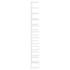 vidaXL Towel Rack White 9.4"x4.7"x37.8" Steel - White