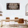 Canvas Wall Art for Living Room|Welcome to Our Home Sign|Framed Wall Art|Welcome Signs for Home Decor|Brown Canvas Prints Wall Picture