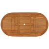 Patio Table 78.7"x39.4"x29.5" Solid Wood Eucalyptus - Brown
