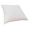 Hugo 20 x 20 Square Accent Throw Pillow; Embroidered Geometric Abstract Pattern; With Filler; White - as Pic