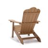 TALE Adirondack Chair Backyard Outdoor Furniture Painted Seating with Cup Holder Plastic Wood for Lawn Patio Deck Garden