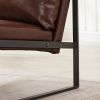 Lounge; living room; office or the reception area PU leather accent arm chair with Extra thick padded backrest and seat cushion sofa chairs