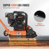 VEVOR Plate Compactor; 6.5 HP 196CC Gas Engine 5; 600 VPM; 4; 200 lbs Force Vibratory Compaction Tamper with 22.1 x 15.9