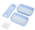 For Home Bathroom Without Studs Wall Suction Double Layer Drain Soap Holder - Green