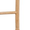 vidaXL Bamboo Towel Ladder with 6 Rungs - Brown