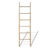 vidaXL Bamboo Towel Ladder with 6 Rungs - Brown