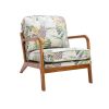 Wood Frame Armchair; Modern Accent Chair Lounge Chair for Living Room - pic