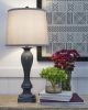 Ashley Samland Gray Blue Traditional Table Lamp (Set of 2) L208384