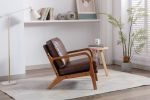 COOLMORE Wood Frame Armchair; Modern Accent Chair Lounge Chair for Living Room - as Pic