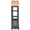 vidaXL Wine Cabinet Black 27.6"x8.9"x27.8" MDF