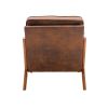 COOLMORE Wood Frame Armchair; Modern Accent Chair Lounge Chair for Living Room - pic