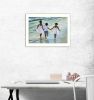 "Running on the Beach" By Georgia Janisse; Printed Wall Art; Ready To Hang Framed Poster; White Frame
