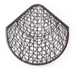 Patio PE Rattan Swing Chair With Stand and Leg Rest for Balcony; Courtyard - as Pic