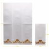 [100 Pack] Disposable Guest Towels Linen-Feel Paper Hand Towels;  Decorative Bathroom Hand Napkins for Kitchen; Weddings - Gold