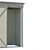 TOPMAX Patio 5ft Wx3ft. L Garden Shed; Metal Lean-to Storage Shed with Lockable Door; Tool Cabinet for Backyard; Lawn; Garden; Gray - as Pic