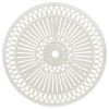 vidaXL Patio Table White 24.4"x24.4"x25.6" Cast Aluminum - White