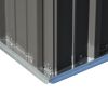 Patio 5ft Wx3ft. L Garden Shed; Metal Lean-to Storage Shed with Lockable Door; Tool Cabinet for Backyard; Lawn; Garden - Gray