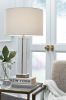 Ashley Teelsen Clear/Gold Finish Contemporary Table Lamp L428184