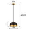 3PS Black Pendant Lighting for Kitchen Island Farmhouse Hanging Pendant Light Fixtures Modern Industria Metal Kitchen Light Fixtures Ceiling